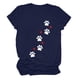 thumbnail image 1 of Fiudx Ofertas y Liquidaciones Camiseta de Manga Corta Estampada con Cuello Redondo a La Moda para Mujer, Camisetas Holgadas Informales, 1 of 3