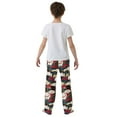 thumbnail image 5 of FORMRS Kids Pajama Pants with Pockets Size 11-12Y Boys Lounge Sleep Bottoms, White Lucky Cat, 5 of 8
