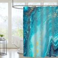 thumbnail image 5 of Marble Shower Curtain Texture Shower Curtains for Bathroom Decorative Abstract Modern Bathroom Curtain with 12Hooks 72"x72", 5 of 7