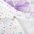thumbnail image 4 of Erosebridal Cute Bowknot Twin Bedding for Girls, Purple Ribbon Duvet Cover Set, Colorful Stars Reversible, 1 Duvet Cover and 1 Pillowcase (No Comforter), 4 of 5