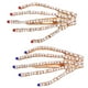 thumbnail image 1 of 2 piezas pinza de pelo esqueleto pinza de pelo punky hueso estilo de mano clip horquilla sombreros accesorios de decoración de halloween (rojo + azul), 1 of 6