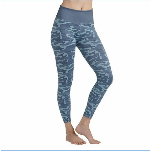 Splendid Women's Studio Activewear Workout Athletic Seamless Legging Bottom, Wave Camo, Small