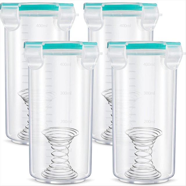 Contenedor de Pintura de Retoque Vasos de Retoque Vasos de Almacenamiento de Pintura con Tapas Contenedores de Almacenamiento de Pintura Contenedor de Pintura Hermético 4 Piezas