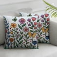 thumbnail image 2 of Nawypu Christian Bible  Wildflower Throw Pillow Cover Pillowcase for Couch Bed Sofa,Christian Gifts&nbsp;2pc, 2 of 6