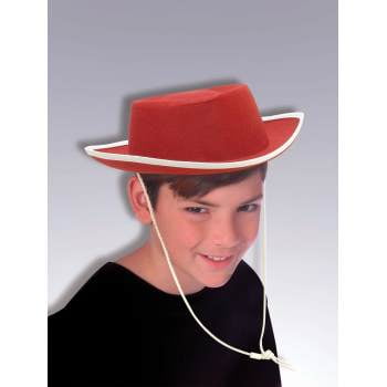 CHILD RED COWBOY HAT