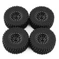thumbnail image 2 of TFixol 4-Piece 100x42mm 5-Spoke RC Rubber Tires for Remote Control Vehicles, 2 of 6