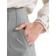 thumbnail image 5 of INSPIRE CHIC Pantalones Largos de Oficina Casual de Cintura Alta para Mujeres con Bolsillos XS Gris Claro, 5 of 6