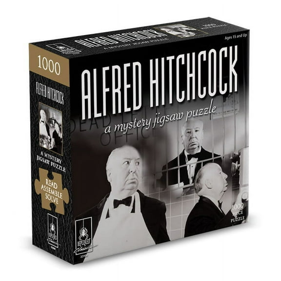 Murder Mystery Party | Classic Mystery Jigsaw Puzzle, Alfred Hitchcock, 1,000 Piece Jigsaw Puzzle