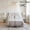 White Mosquito Net, variant on Dome-Shaped Printed Ceiling Mosquito Net Canopy, Light Strip Not Included, Available in White or Black, Reinforced Mesh Mosquito-Proof Design, Freestanding Household Bedroom Mosquito Cover