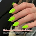 thumbnail image 2 of Puntas de gel para uñas SXVME cortas almendra verde neón 300 piezas, 2 of 8