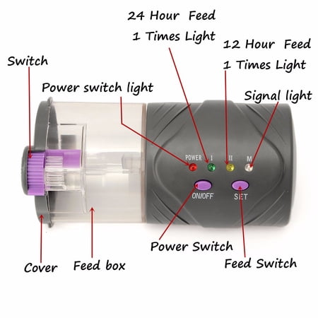 1 5v Automatic Fish Feeder Aquarium Tank Auto Food Timer Feeding