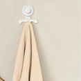 thumbnail image 4 of 1 Pack Bathroom Suction Cup Hook, Stainless Steel No Drill Razor Holder with Double Slot Design for Towels, Shavers, Loofahs and Bath Accessories, 4 of 5