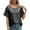 A-Black108, variant on XIAONU Women's Sequin Glitter Blouse Sparkly Loose-Fit Short Sleeve Scoop Neck Top Trendy Party Night Shirts