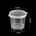 thumbnail image 2 of 100 cajas de plástico transparente para salsa, recipientes para kétchup, vasos pequeños con tapa, Reino Unido G7J7, 2 of 8
