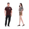 thumbnail image 3 of 2 figuras en miniatura a escala 1/64 viajeros, figuritas hombre y mujer, artículos colección para aficionados, accesorios realistas para, 3 of 9