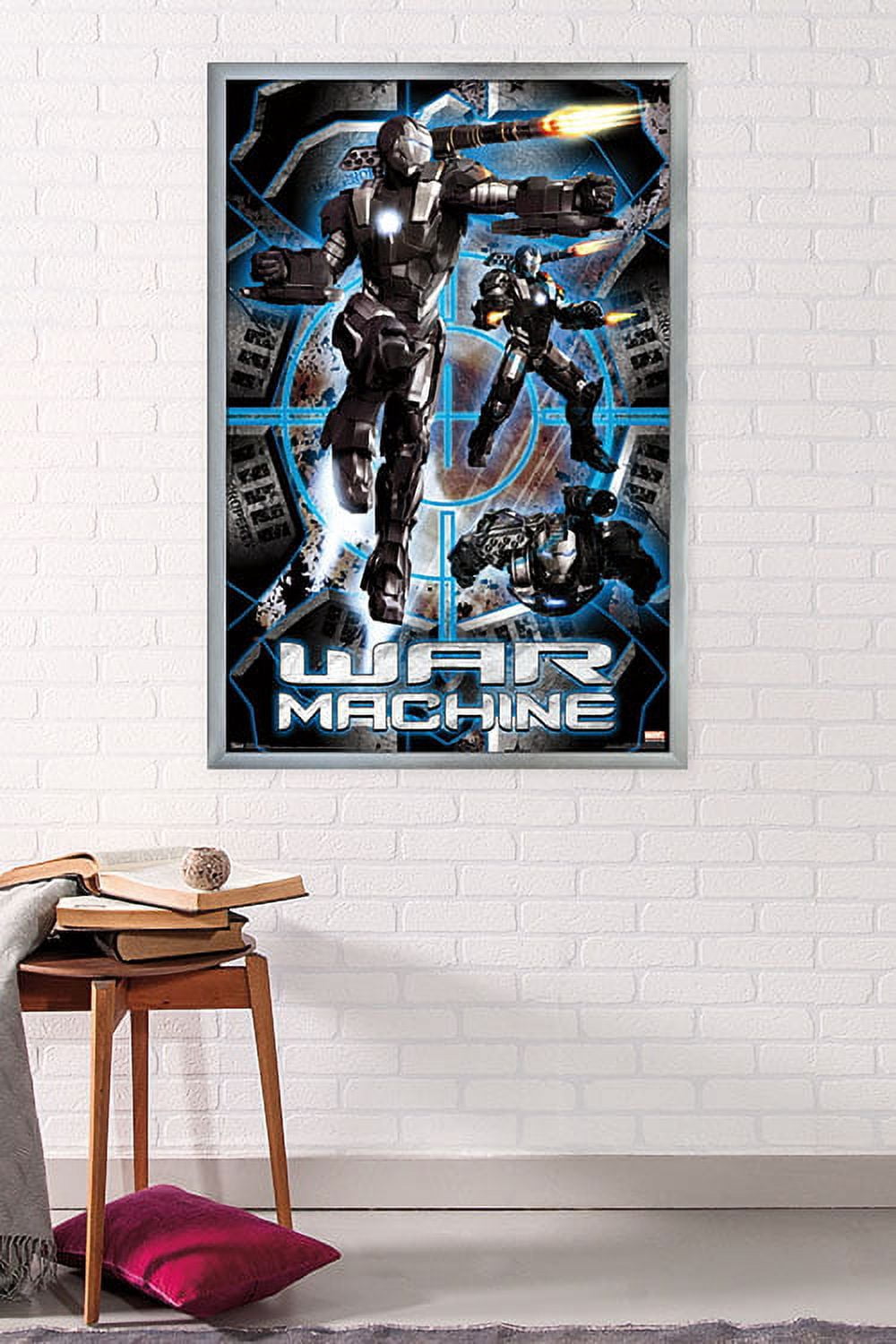 Marvel Cinematic Universe - Iron Man 2 - War Machine Wall Poster, 22.375" x 34", Framed
