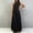 Black, variant on Halter Sun Dresses Women Summer Casual Summer Sleeveless Maxi Black A Line Dress Mock Neck Vacation Loose Fit Flowy Drop Shoulder Dresses