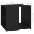 thumbnail image 4 of vidaXL Side Table Black 50x50x45 cm Engineered Wood, 4 of 4