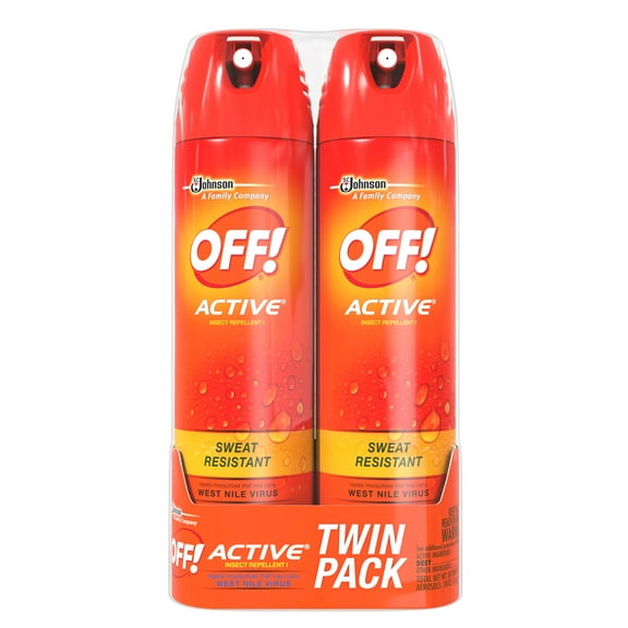 OFF! Active Sweat Resistant Insect Repellent I, 9 Oz., 2 Count