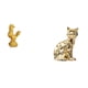 thumbnail image 1 of Escultura de pollo, figura decorativa, estatua de animal de resina, estatua de gato, figura de escritorio, adorno de cerámica, ideal para oficina, est, 1 of 8