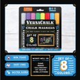 thumbnail image 5 of VersaChalk Neon Chalk Markers, 8-Pack, 5mm Bold Tip, Wet-Erase, Non-Toxic, 5 of 9