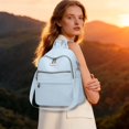 thumbnail image 3 of PU Leather Backpack Purse for Women , 12.6X9.84 inch Convertible Backpack, 2 in 1 Shoulder Crossbody Bag, Multipurpose Design Handbag, Multi Zipper Casual Daypack, Fashion Travel Backpack Handbag, 3 of 5