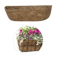 thumbnail image 4 of 2PCS 24 Inch Coconut Fiber Trough Hanging Basket Liners, Coco Coir Planter Inserts for Window Box, Fence Flower Baskets, and Wall Planters, Eco-Friendly Replacement Liners, 4 of 6