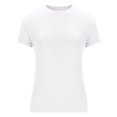 thumbnail image 5 of Womens Summer Tops Sevevn Women's Short Sleeve Solid Color Crewneck Casual Top Pullover T-Shirt Womens Shirts, 5 of 7
