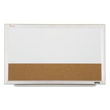UPC: 0071503281883 | Skilcraft 5680402 7110015680402 18 x 30 in. Quartet Cubicle Combination Boards  White Frame