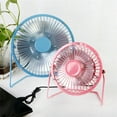 thumbnail image 6 of Happon 4 in Mini Desk Fan, Portable 360 Degree Rotating Small USB Table Desktop Personal Fan (Blue), 6 of 7