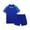 Blue, variant on Boys Girls Soccer Jersey Set Quick Dry Breathable Mesh Football Team T-Shirt and Shorts Kids Activewear Sets Summer Athletic Tracksuit Blue 11-12 Years