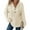 Beige #12, variant on KDDYLITQ Womens Hoodie Hooded Knitted Button Up Sweaters Long Sleeve V Neck Sweatshirt Loose Fit Trendy Tops Wine XL