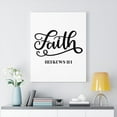 thumbnail image 2 of Scripture Walls  Faith Hebrew 11:1 Bible Verse Canvas Christian Wall Art Ready to Hang Unframed, 2 of 12