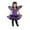 Purple, variant on ibuvkizy Girls Summer Dresses Baby Princess Dress Kids Girl Halloween Net Yarn Dress Wing The Witch Three-piece Set Toddler Birthday Party Gown Kids Cute