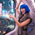 thumbnail image 5 of Cindy Blue Wig Costume Accessory, 5 of 6