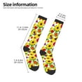 thumbnail image 4 of Fotbe Tiger Swallowtail On Flowers print Women's Men's Novelty Crew Socks Cotton Socks Knee High Socks for Walking,Running,Nurses,Pregnancy, 4 of 8