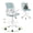 Blue, variant on Brick Attic Ergonomic Office Chair for Standing Desk, Tall Drafting Chair with Foot Ring, 360° Swivel, Adjustable Height, Flip-Up Armrests, Lumbar Support – Black
