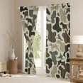 thumbnail image 3 of jejeloiu Mallard Camouflage Pattern Black Out Curtains,Hunting Farmhouse Camping Curtains Pack of 2 (42x63 Each),Green Brown Bedroom Curtains For Men Women,Luxury Bedroom Decor, 3 of 6