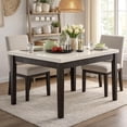 thumbnail image 5 of Amiable Counter Height Table, White Marble & Weathered Black, 5 of 11