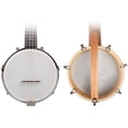 thumbnail image 3 of 26 Inch Banjo Banjolele Ukulele 4String VintagePlated with Carrying Bag Electronic Tuner, 3 of 8