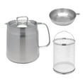 thumbnail image 2 of Kuntesetty Stainless Steel Deep Fryer Pot with Strainer and Frying 2L, 2 of 9