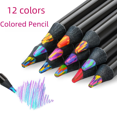 thumbnail image 3 of Lápiz de color de 12 colores, pincel para niños, lápiz de arco iris, bolígrafo de pintura de 8 colores mezclados, bolígrafo de arco iris de múltiples núcleos, 3 of 5