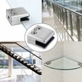 thumbnail image 3 of Abrazaderas de vidrio cuadradas, soportes de vidrio ajustables de acero inoxidable para vidrio de 10 a 12 mm, amplias aplicaciones para barandillas interiores y exteriores, resistente al calor, fácil, 3 of 5