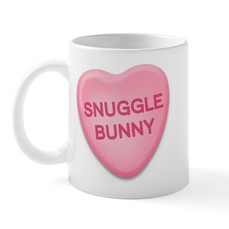 

CafePress - Snuggle Bunny Candy Heart Mug - 11 oz Ceramic Mug - Novelty Coffee Tea Cup