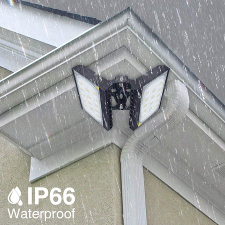 

DTLYH LED Flood Light Outdoor 150W 13500lm Outdoor Area Lighting IP66 Waterproof Exterior Floodlight Commercial Security Light 3000K Warm White 3 Adjustable Heads for Yard Street Par