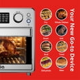thumbnail image 4 of Aria Wave Mini 17QT Air Fryer & Toaster Oven with Accessories and Rotating Rotisserie Feature - Stainless Steel, 4 of 5
