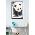 thumbnail image 2 of Animals - Panda in the Snow Wall Poster, 22.375" x 34", Framed, 2 of 2