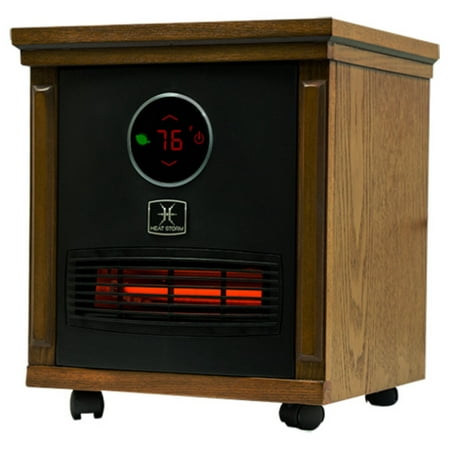 Heat Storm HS-1500-SISM Smithfield Classic Infrared Space Heater, Remote Control, Built in Thermostat and Overheat Sensor - 750-1500