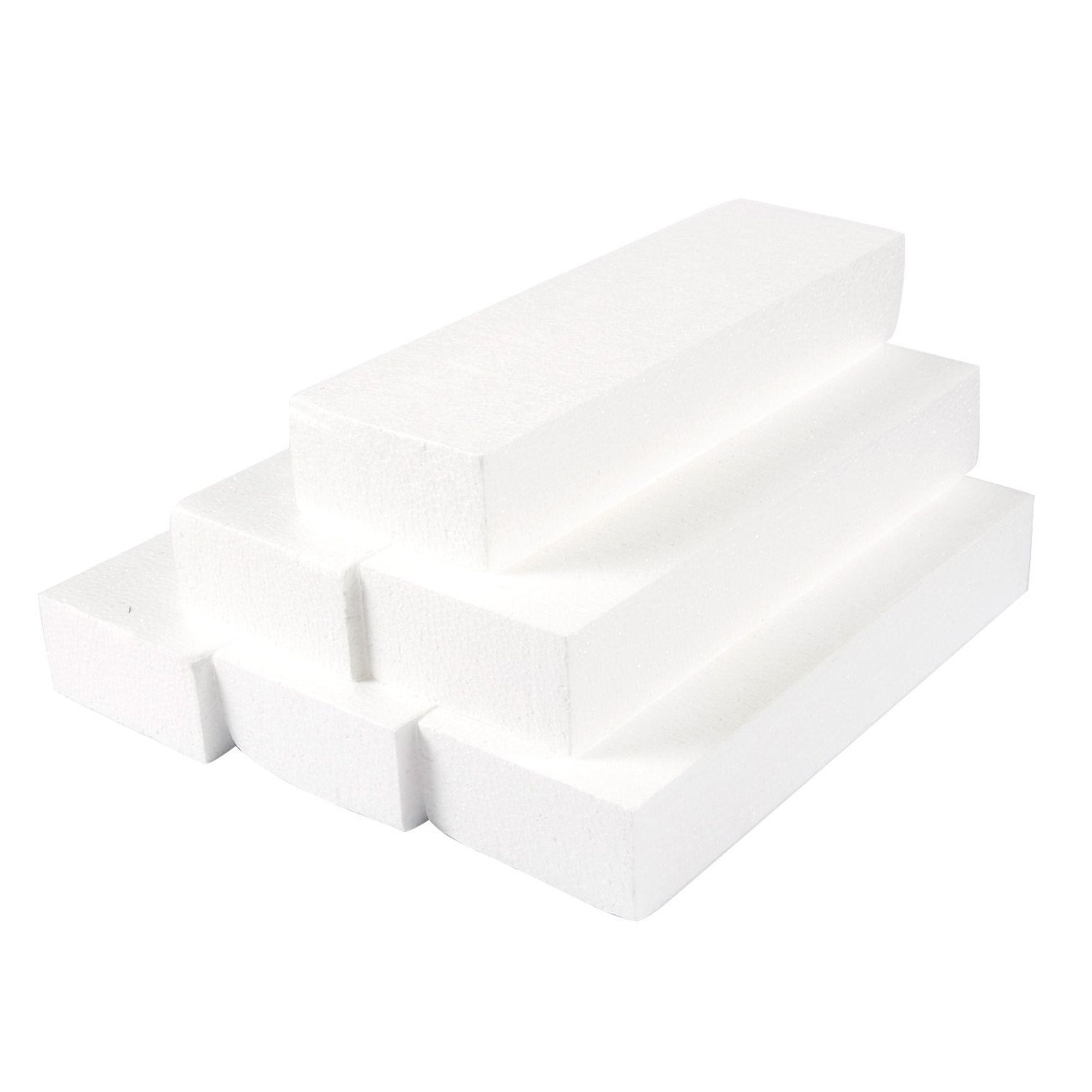 Craft Foam Block - 6-Pack Rectangle Polystyrene Foam Brick Foam Blocks