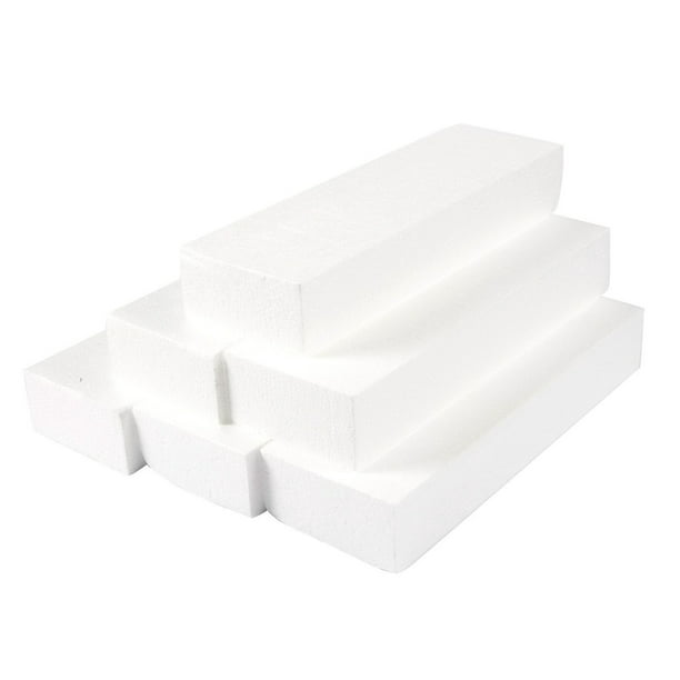 Craft Foam Block 6 Pack Rectangle Polystyrene Foam Brick Foam Blocks For Sculpture Modeling Diy Arts And Crafts White 12 X 4 X 2 Inches Walmart Com Walmart Com